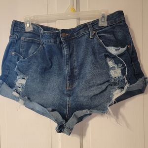 Denim shorts